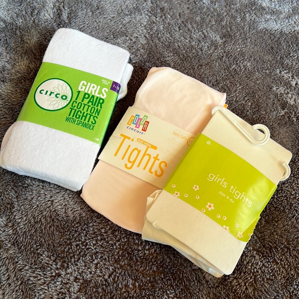 3 Pack of Girls Tights
